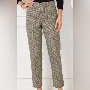 Talbots NWT Diamond Geometric Patterned Women's Pants Sz 14